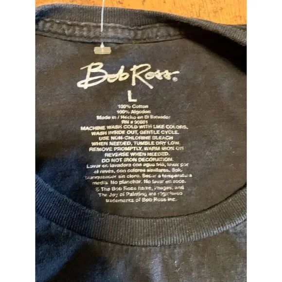 🌲 Bob Ross Graphic T-Shirt & Socks Bundle – Size L - Picture 3 of 5